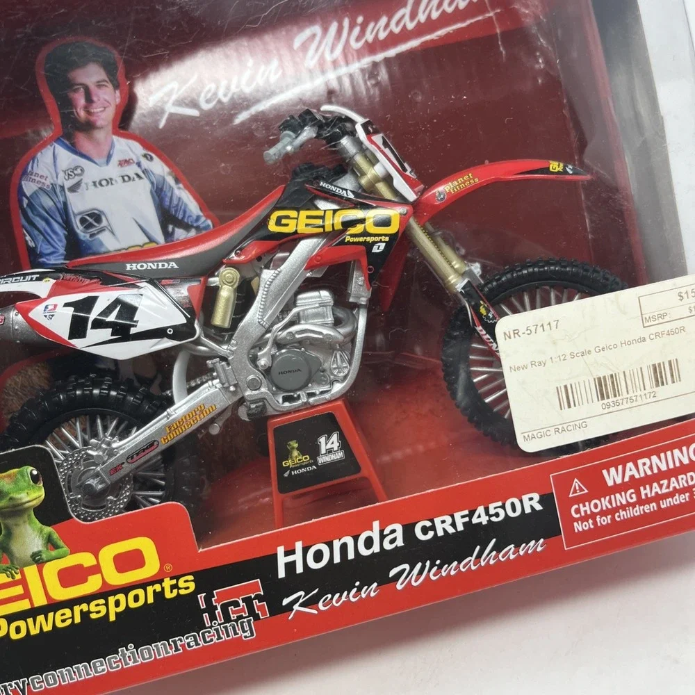 2009 Kevin Windham #14 Honda CRF450R GEICO Powersport 1/12 Motocross